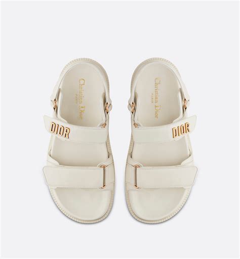 Dioract Sandal White Lambskin 